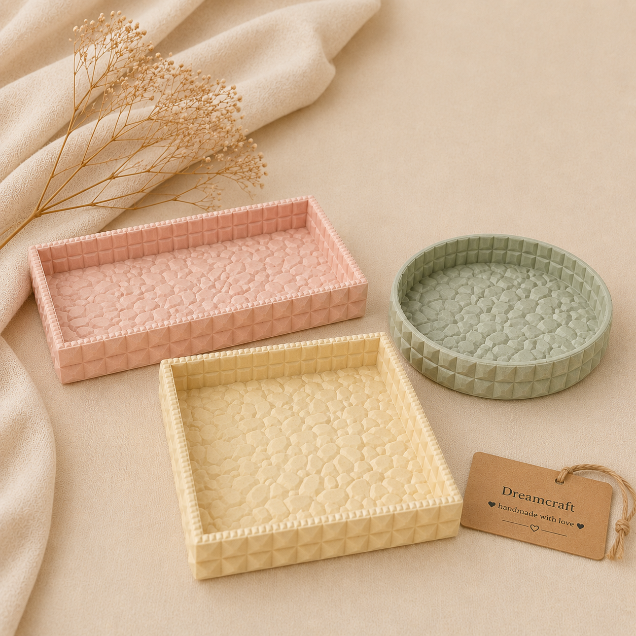 Textured Trinket Trays