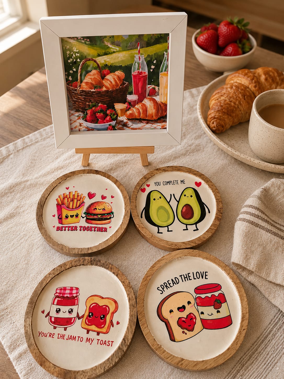 Breakfast Coasters