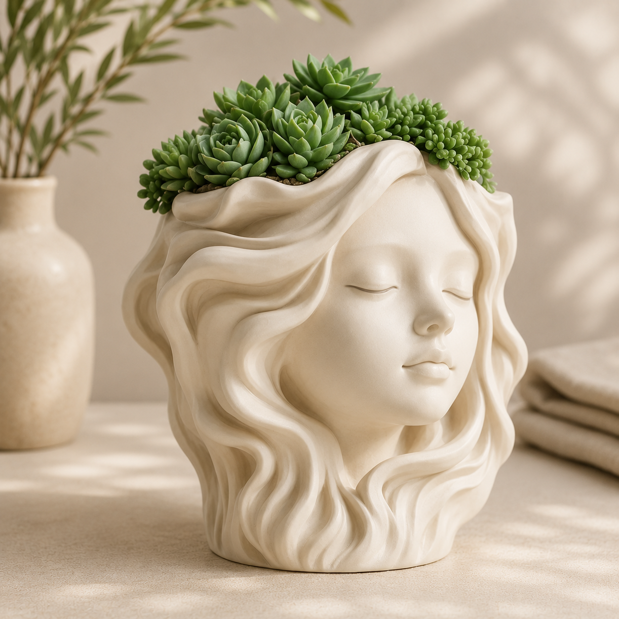 Long Hair Girl vase