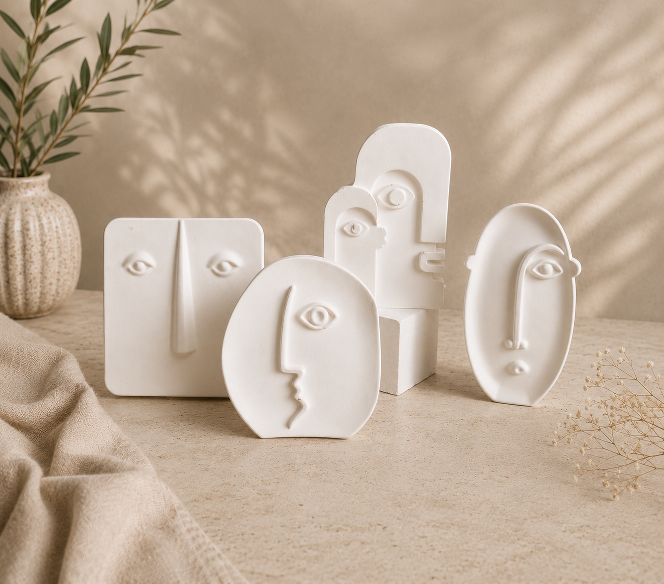 3D abstract faces